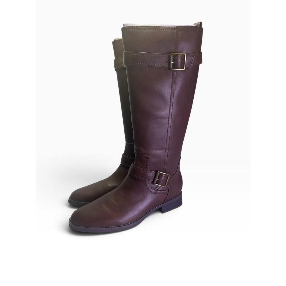 Naturalizer Tiernan Womens 11 M Brown Knee High Riding Boots J7083S2200 NIB